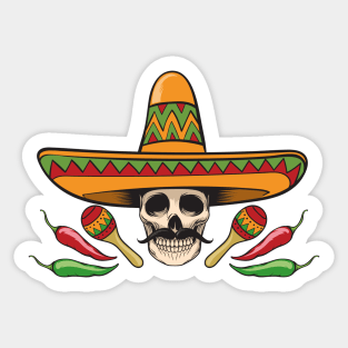 Mexican shirt | mexico sombrero mariachi shirt Sticker